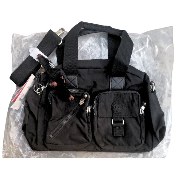 brand new Kipling vintage crossbody Defea Medium Handbag black - Picture 1 of 8
